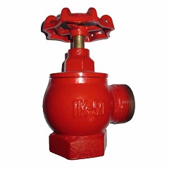 Клапан (вентиль) пожарный угловой КПЧМ 65-1 муфта/цапка 90 град
