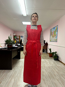 Фартук Пищевик (тк.Полиуретан,300), красный