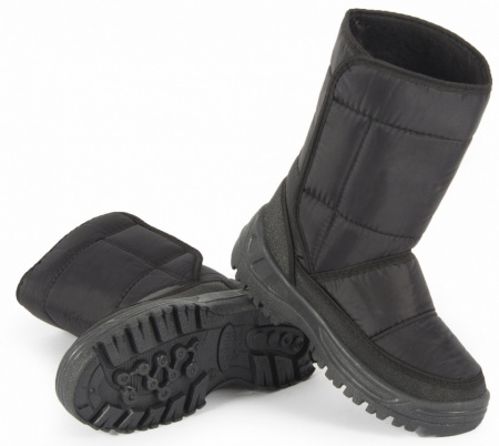 Сапоги женские Дутые Аляска ПВХ Step (арт.12-51-5), черный