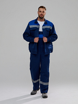 Костюм Квайл-2 СОП (тк.Смесовая,210) п/к, т.синий/васильковый-2