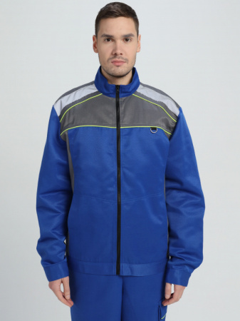 Костюм Практичный-2 СОП CH (тк.Смесовая,210) п/к, васильковый/серый