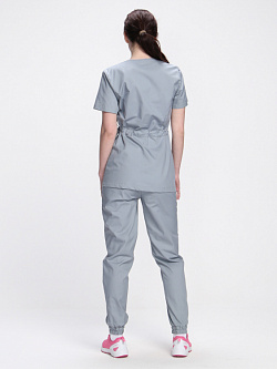 Костюм женский Стар-001 (тк.Коттон-Рич,130) MedLine, серый