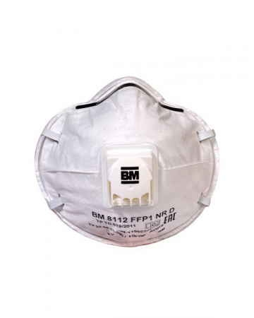 Респиратор ВМ-8112 NR D FFP1 (4 ПДК) с клапаном, чашеобразная, от аэрозолей (кр10х240)