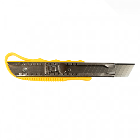 Нож строительный со сменным лезвием 25 мм Samtools желтый