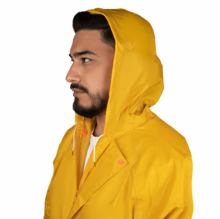 Плащ-дождевик желтый XXL нейлоновый влагозащитный сигнальный Samtools