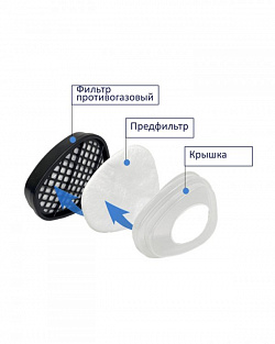Фильтр противогазовый ВМ-622 Е2 (пара х24)