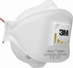 Респиратор 3M™ 9332 + Aura™, FFP3, с клапаном выдоха