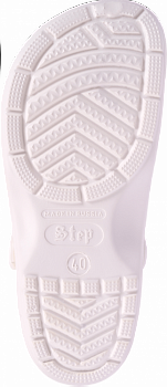 Сабо ЭВА женские Step, с ремешком (белые)