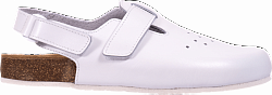 Сабо МАКАС женские, кожаные (белый)